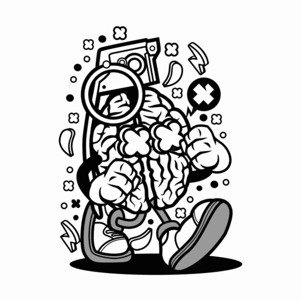 Grenade Brain Tshirt - Image 2