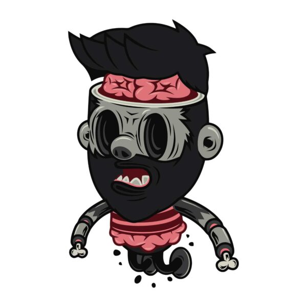 Brain dead Zombie Tshirt - Image 2