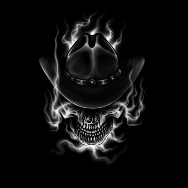 Somking Skull Tshirt - Image 2