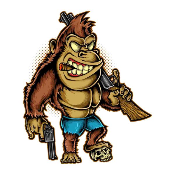Wanted Monkey Tshirt - Image 2