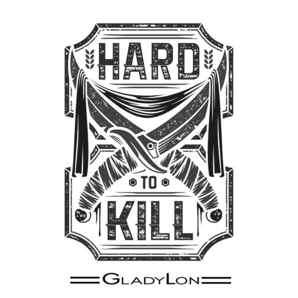 Hard To Kill Tshirt BW - Image 2