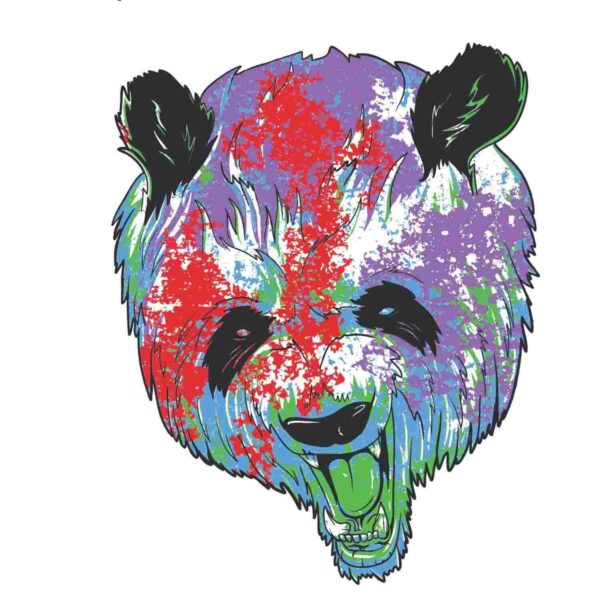 Multicoloured Panda Tshirt - Image 2