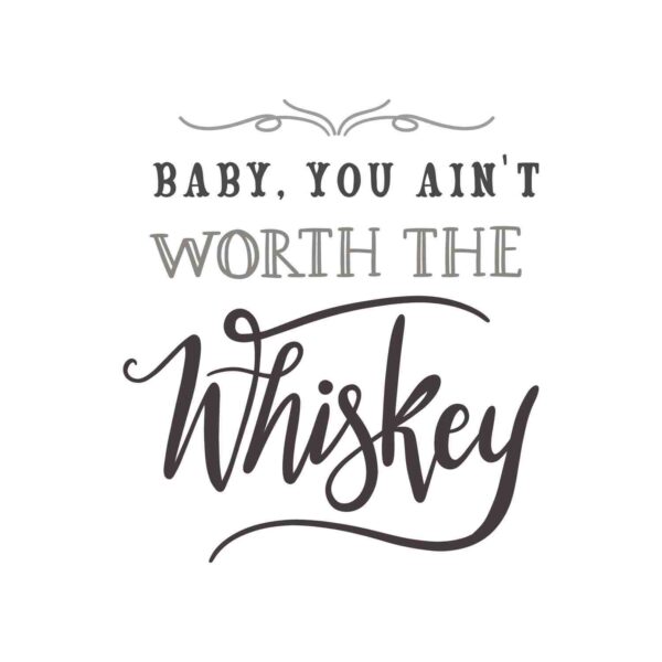 Worth The Whiskey Tshirt - Image 2