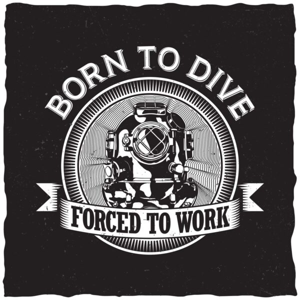 Born to Dive Tshirt - Image 2