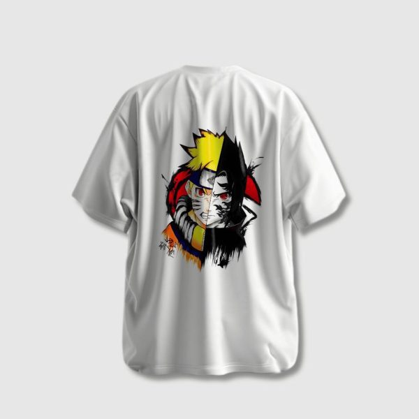 Naruto & Sasuke Anime Oversize Tshirt