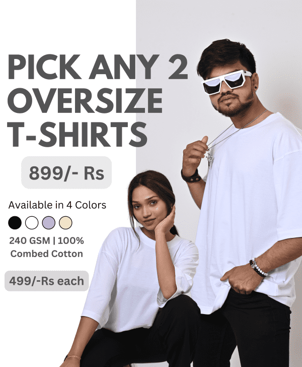 Oversize T-shirt Combo set of 2