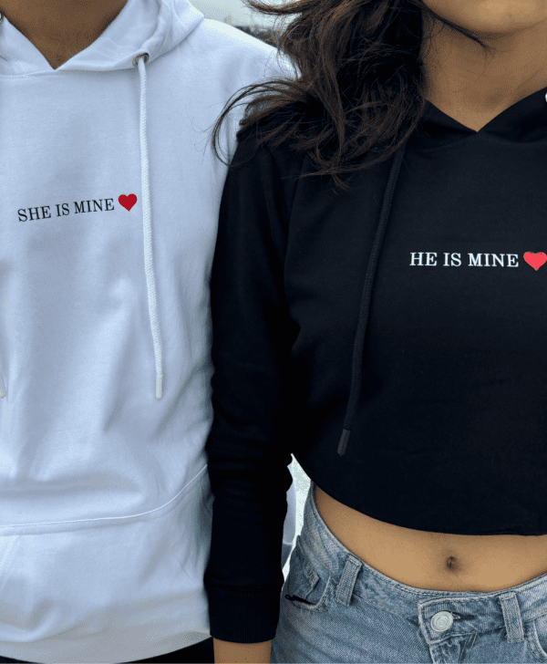 Couple Hoodie (He/She is mine) Set of 2 - Image 4